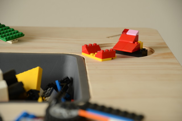 ブロックテーブル 組み立て キッズ 収納 お片付け 知育玩具 レゴ ブロック ナチュラルインテリアshop Aochilc