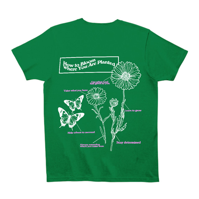 【Cat & Parfum】How to Bloom Where You Are Planted Tee