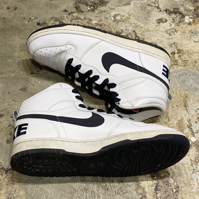 ビッグナイキ Nike ハイカットスニーカー 白 紺 9 Slat Albatross Vintage