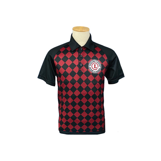 【MEN】ポロシャツ CHECKER2 RED(送料無料)