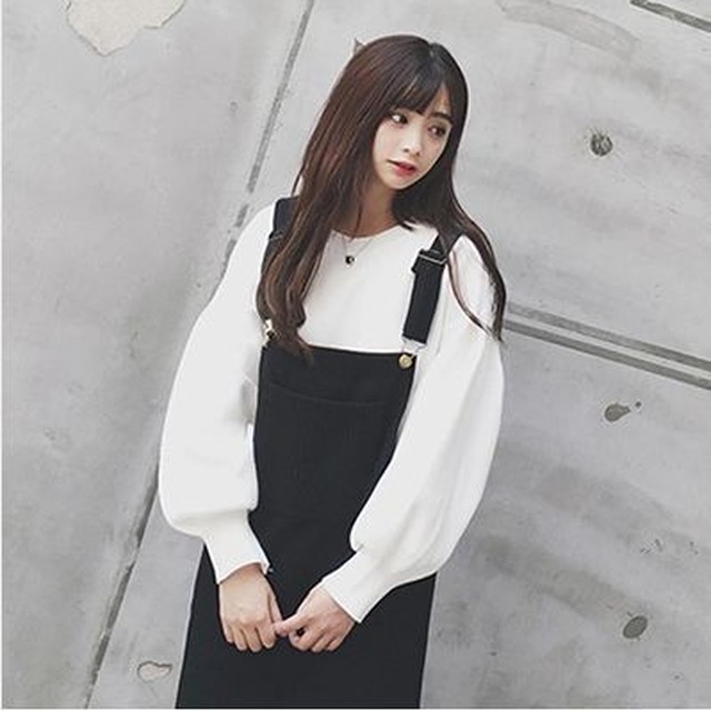 冬新作 サロペットワンピース ジャンパースカート ロング 大きいサイズあり A112 Happinessshop ハピネスショップ レディース ファッション アイテム トレンド