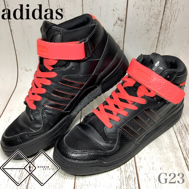 Adidas アディダス Frm Mid Rs フォーラム ミッド スニーカー 黒赤 27cm G23 Used Etc