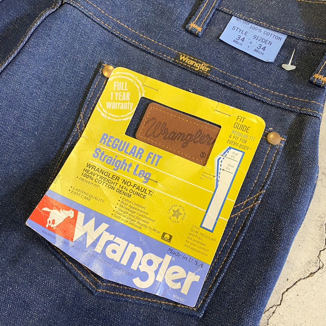 Deadstock 80 S Wrangler 912den Denim Pants デッドストック ラングラー デニム ジーンズ アメリカ製 古着 Whiteheadeagle