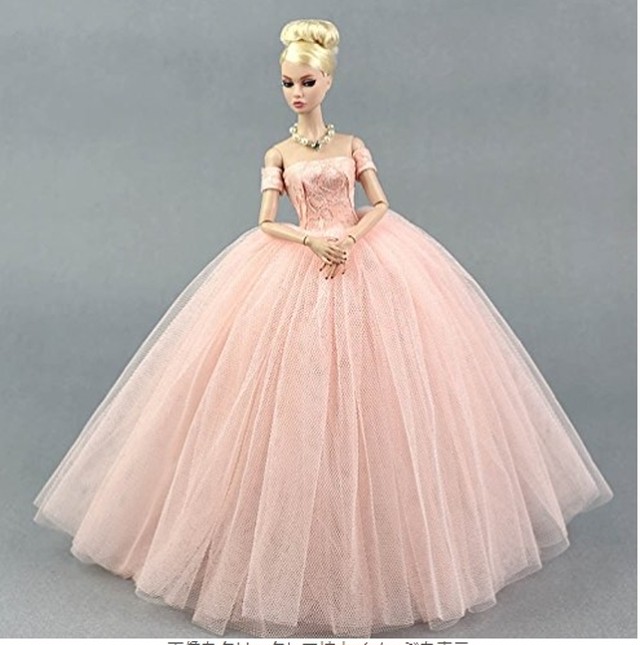 お取り寄せ ピンク色系ドレス 6 1ドールドレス バービードレス Ba 0 Ne Toys 花 Cafe