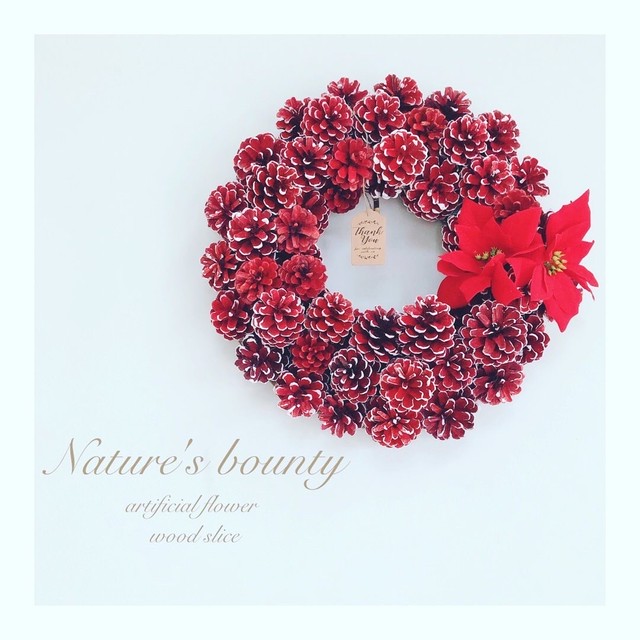 まつぼっくりのクリスマスリース Nature S Bounty