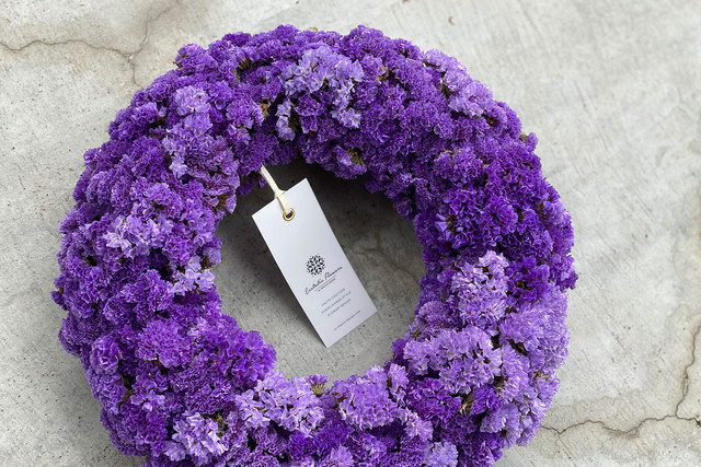 Statice Wreath Violet 08 | スターチスリース