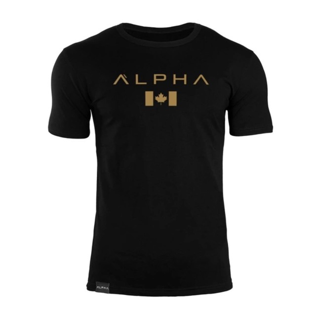 Alpha Tシャツ カナダ 筋トレ Training Wear 服 ジムシャーク Gym アンダーアーマー ボディビル カネキン ゴールドジムなど好きな方 Mmmc