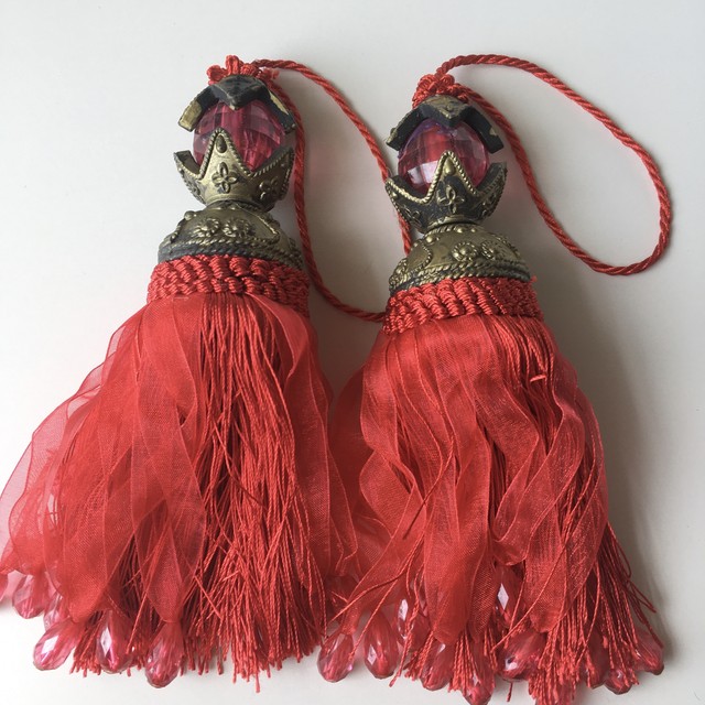 インテリア インテリア雑貨 モロッコ モロッコ雑貨 タッセル カーテンタッセル エキゾティック エキゾチック オシャレ おしゃれ かわいい レッド 赤 モロッコ雑貨 モロッコ バザール Morocco Bazar Base ベース