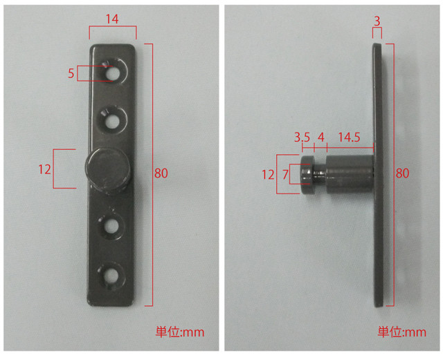 Op111 回転軸 回転ボード用の軸金具 拓と智恵のホワイトボード工場 別館