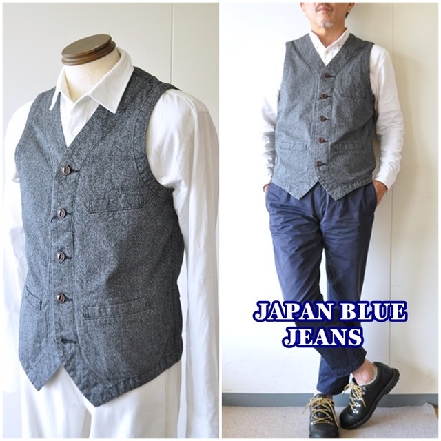 ジャパンブルージーンズ Japan Blue Jeans アーバンベスト 杢ベスト メンズベスト ｊ４２４７０ Bluelineshop