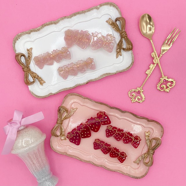 いちご ヘアクリップ 大 いちご雑貨専門店strawberry Box