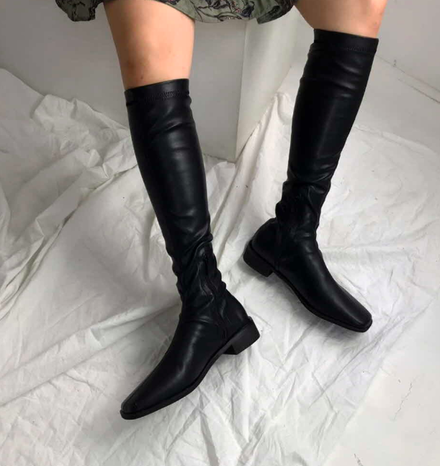 大 シルエット 性能 ロング ブーツ 韓国 Annaangell Com
