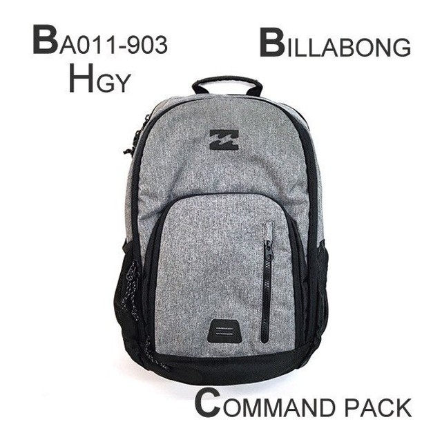 Ba011 903 ビラボン リュック バックパック メンズ 人気 ブランド 学生 プレゼント おしゃれ 選べる2色 グレー系 黒系 ロゴ 32l Command Pack Billabong Beachdays Okinawa