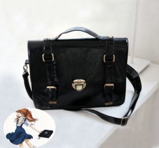 サッチェル バッグ A4サイズ イギリス風 高校生 大人 レトロ 学生カバン かばん 制服 リュック ショルダーバッグ レザー アスカver Lalibera