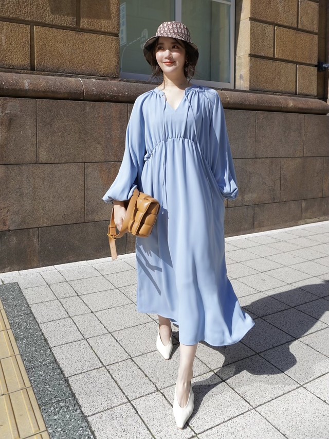 数量は多い 新品 ヘヨン ワンピース White Dress Drape Volumy ロングワンピース 数量は多い 新品 ヘヨン ワンピース White Dress Drape Volumy ロングワンピース