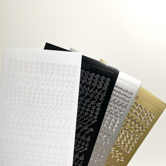 アルファベットシール 筆記体 Sol