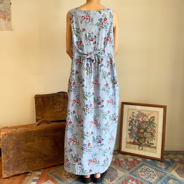 花柄 ノースリーブ マキシワンピース Monique Vintagestore 古着の通販サイト