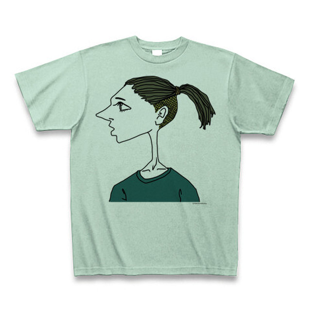 女の子 姉妹 妹のほう イラスト Tシャツ 猫とネコ犬