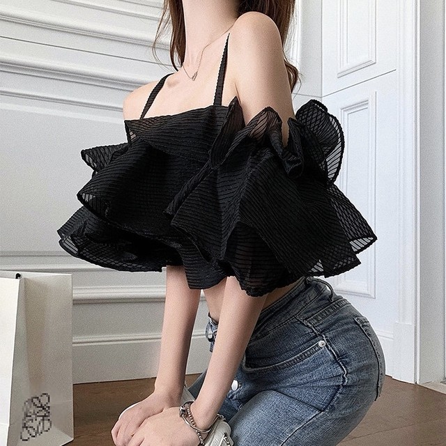total frill volume camisole