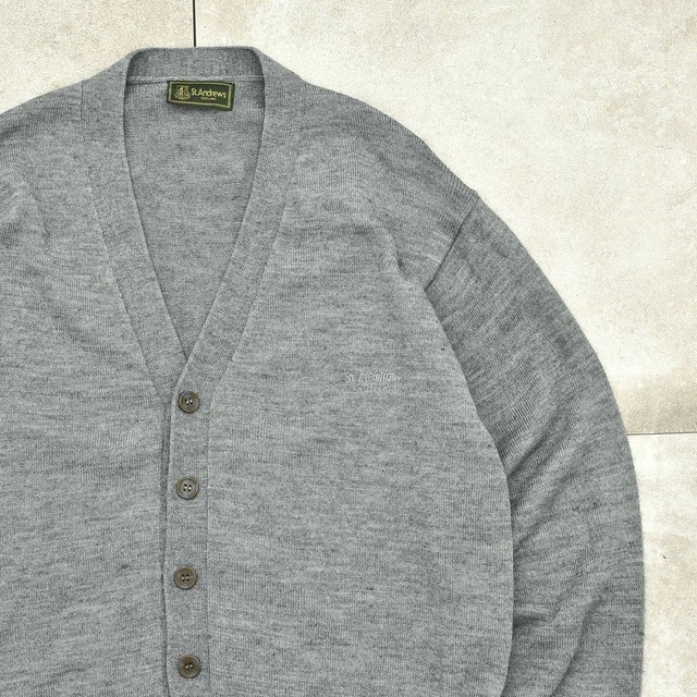 St.Andrews gray knit cardigan