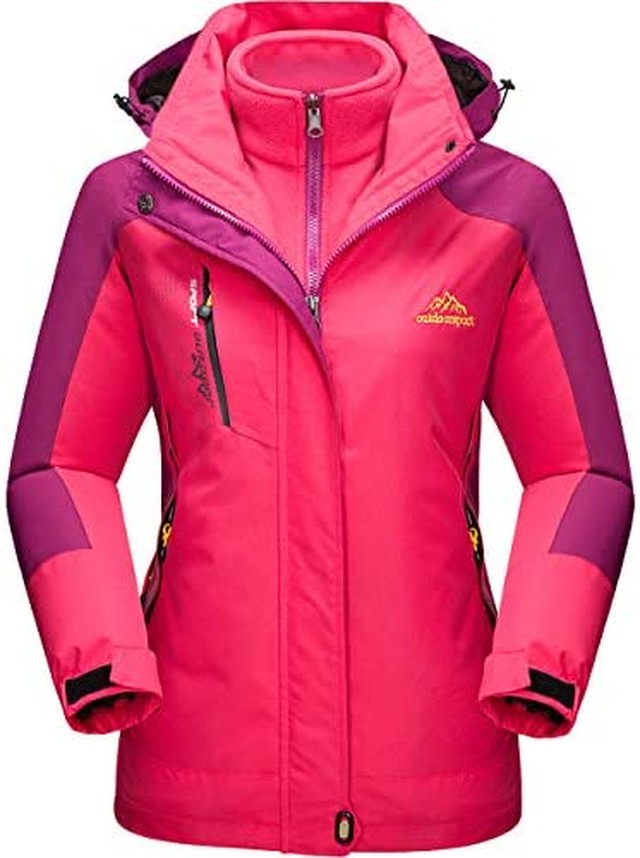 ブランドおしゃれ Tacvasen 登山服 3in1 レディース 防寒着 ライナー付 クライミングジャケット 撥水加工 アウトドア スキーウェア 裏フリース 保 50 Off Farmerscentre Com Ng