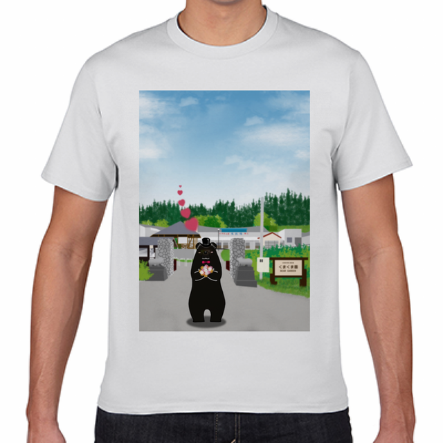 くまくま園クマ Tシャツ きたらぶ ー北秋田市非公式ファンサイトー