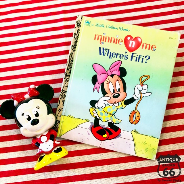 送料込 90s 絵本 ミニーマウス Minnie N Me Where S Fifi ゴールデンブック ピクチャーブック L 126e 007 Antique Style アンスタ アメリカ買付けのヴィンテージ アンティークのおみせ