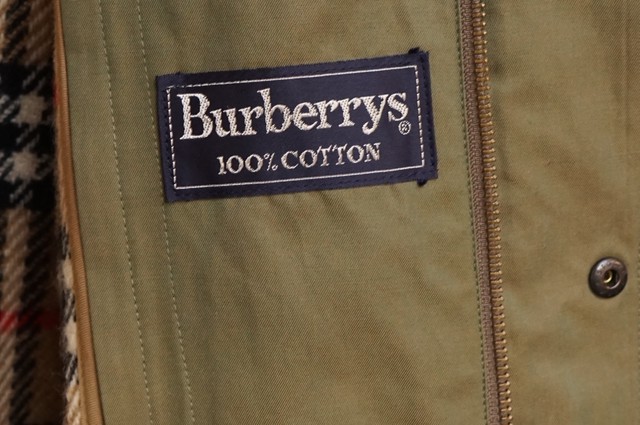 164 Burberrys Maruzen 85th Anniversary バーバリー メンズ ハーフコート ジャケット 玉虫色 古着 イギリス製 サイズ48 100 Cotton Antique John アンティーク ジョン