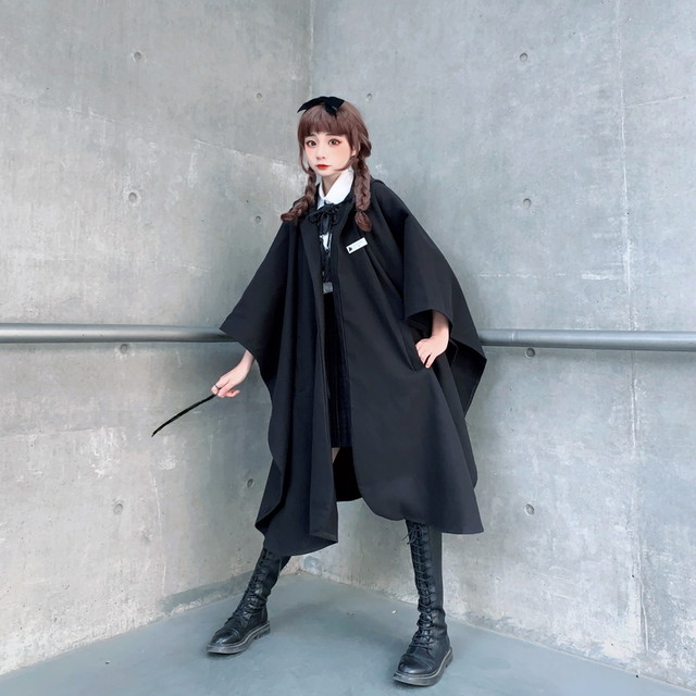 ゴスロリ系 病み可愛い アウター マント フード付き 魔法学院風 Jkスタイル ストリート系 原宿系 10代 代 天使と悪魔 サブカル系ファッション Seasonz