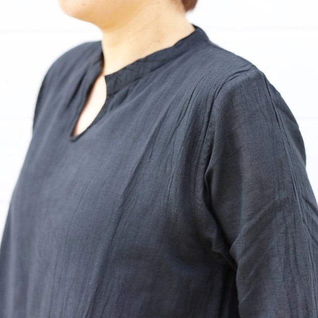 ヂェン先生の日常着 ふたえワンピース アトマダ寝具店