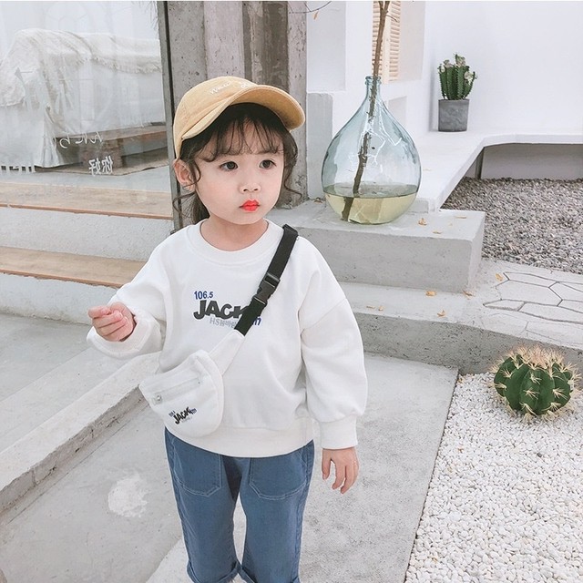 韓国ファッション 子供服 ロゴスウェット バッグ付き Viviana ヴィヴィアナ