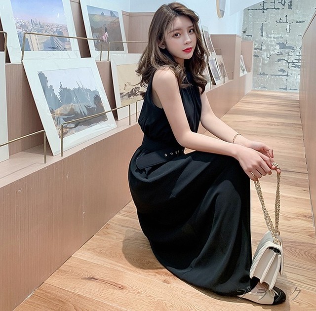 国内即日発送 送料無料 ハイネックノースリーヴドレスワンピース ベルト付 シックリゾート 韓国ファッション 通販サイト Mira Mira 国内即日発送 送料無料 ハイネックノースリーヴドレスワンピース ベルト付 シックリゾート 韓国ファッション 通販サイト Mira Mira