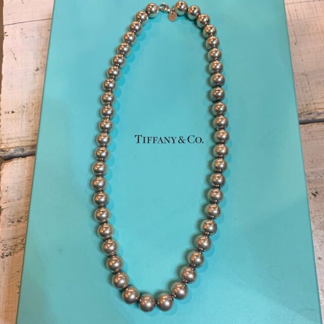 Tiffany Co ティファニー ハードウェア ボール ネックレス スターリングシルバー Number12