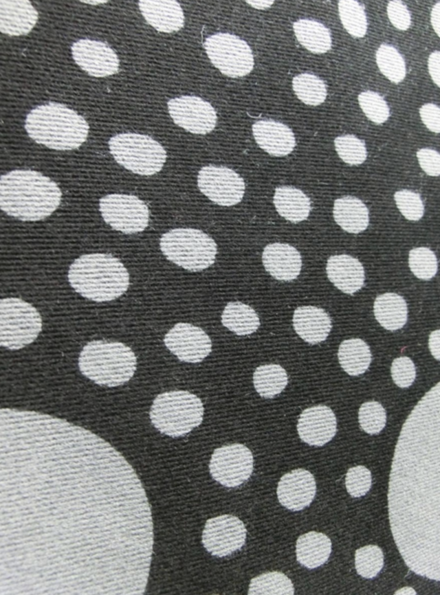 Marimekko Fabric For Product Gray Dots 36cm マリメッコ プロダクト用 コットン厚手生地 はぎれ ドット グレー ジャコウネコのしっぽ