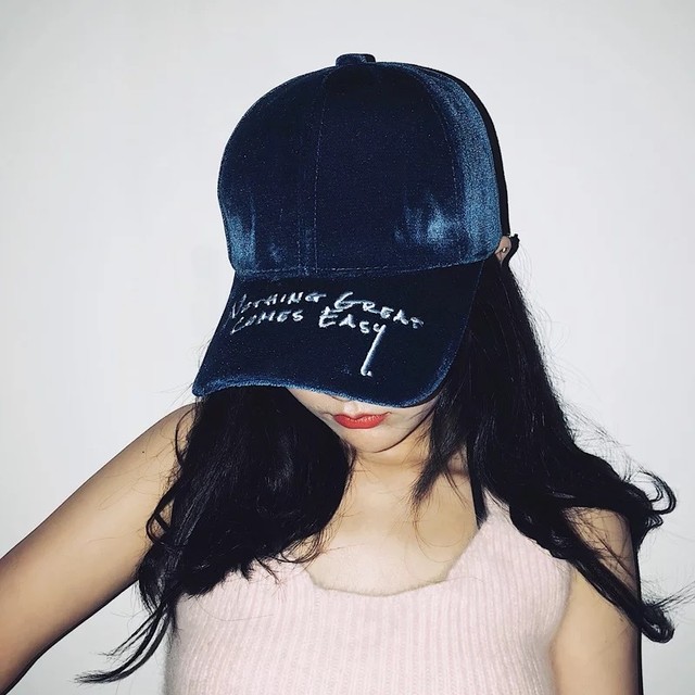【即納】velvet color cap