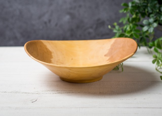 ソメイヨシノ材 サラダボウル L 1(グリーンウッドターニング・木の器・生木の器)/Canaria Wood Works