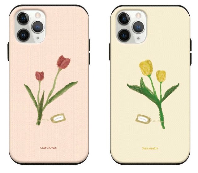 Iphone用ケース アンドロイド用ケース ミラー カード スタンド おしゃれ 花 フラワー チューリップ イラスト Sti 136 Hanholic Jp Iphoneケース スマホアクセサリー 輸入雑貨