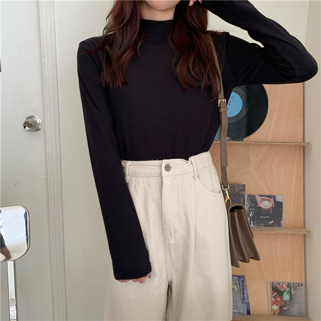 ジェントル カジュアル シンプル 着回し力抜群 長袖 厚手 上品 柔らか 裏起毛 Tシャツ トップス 75shops