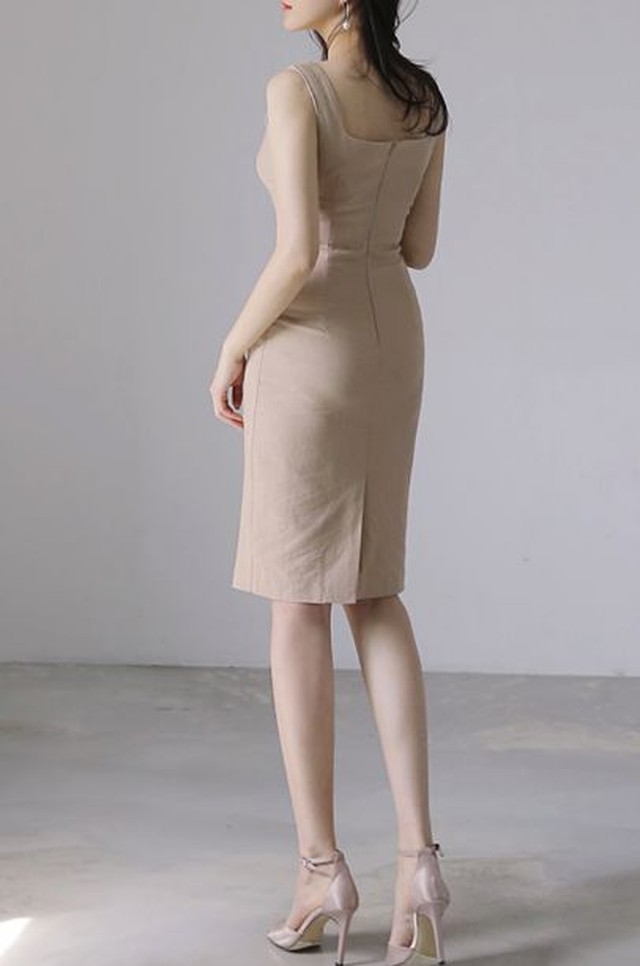 きれいめ ワンピース フォーマル ワンピース 結婚式 お呼ばれ ワンピース 夏 タイトワンピース 膝丈 ワンピース レディース きれいめ 膝丈 ノースリーブ Jm7037 Dress No Sato