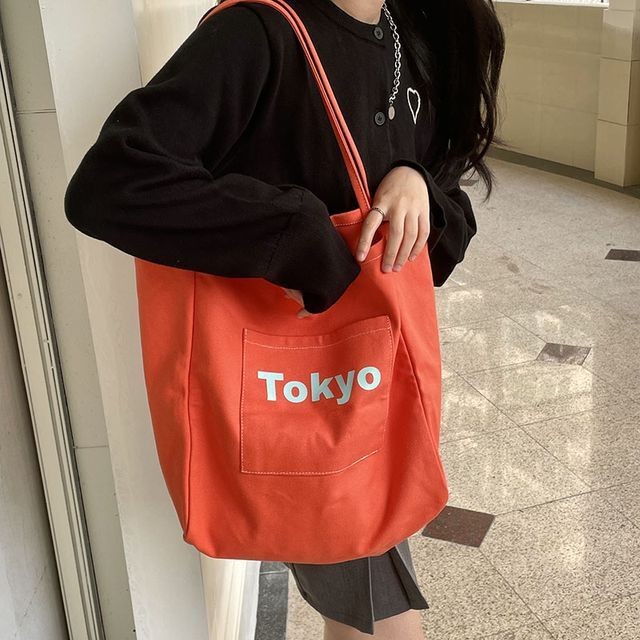 予約販売 トートバッグ 韓国 Ny 東京 大容量 キャンバス ショルダー レディース 夏バッグ エコバッグ 海 ビーチ 可愛い デート こなれ感 お洒落 韓国 トレンド Favoriteselect