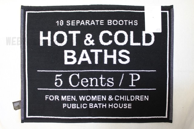 Bath Mat Black エイチアンドエム バスマット Hot Cold Bath Mat