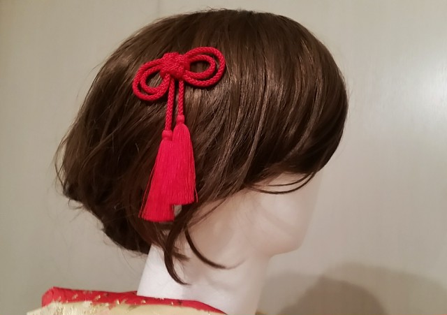 二重叶結びの髪飾り Uピンタイプ 和兎庵