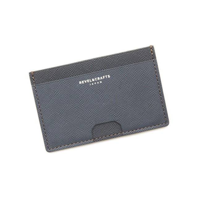 マネークリップ薄型カードウォレット-FLAT CARD WALLETネイビー