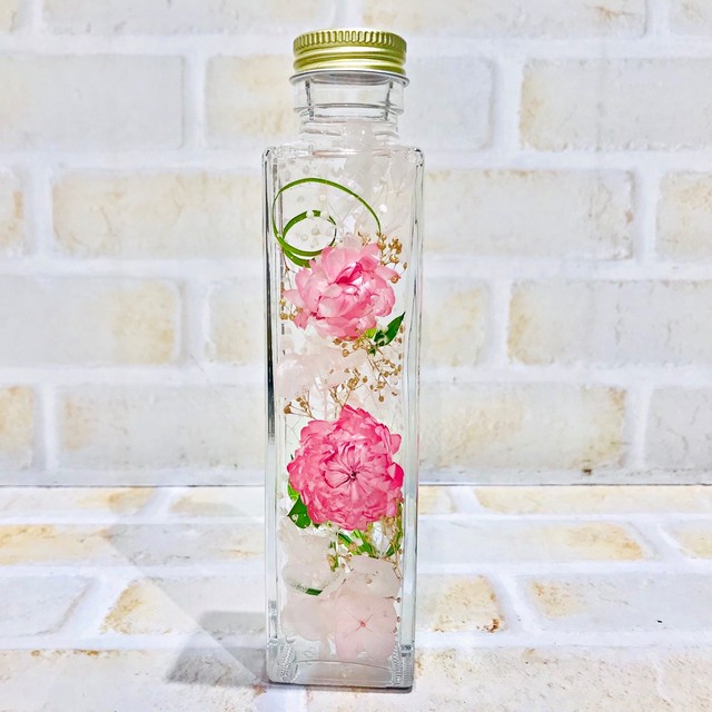 ナチュラルピンクハーバリウム フラワーランド花恋 カレン Web Shop