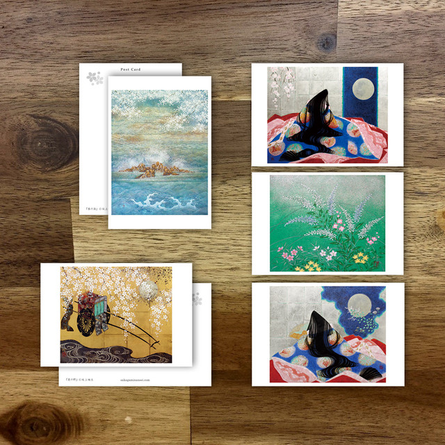 日本画ポストカード 5枚セット 送料無料 Nansei Art Labo