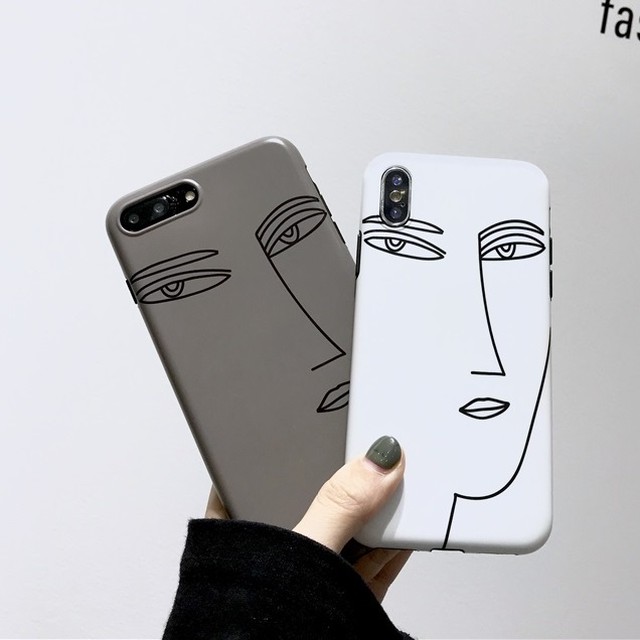 Iphoneケース 絵画風 面白い 顔 全面 個性的 ソフトジャケット おもしろい かわいい おしゃれ カバー スマホケース ソフトケース 6 6s 6plus 6splus 7 8 7plus 8plus X Xs Xsmax Xr 11 11pro 11promax メンズ レディース プレゼント インスタ映え 大人可愛い Laff Store