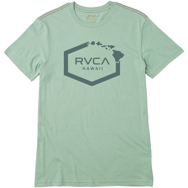 Rvca メンズ Tシャツ シャツ 半袖 ハワイ コレクション アメリカ 限定商品 サーフィン ファション 18 新作 人気 残りわずか Rvca Hawaii Island Hex T Shirt Hi808shop