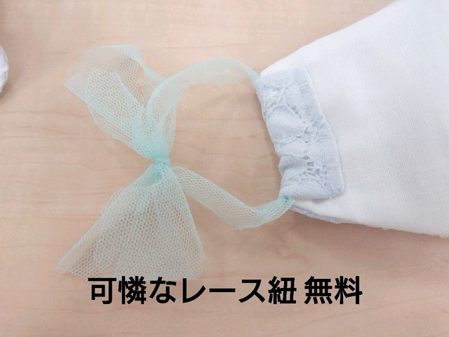 新作西村大臣立体ハンドメイドマスク３ｄ水色レース Tomo S Mask