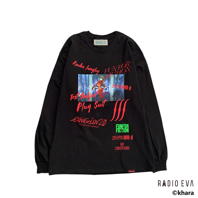 Asuka Langley Shikinami-Test Plug Suit L/S Tee (BLACK) / RADIO EVA