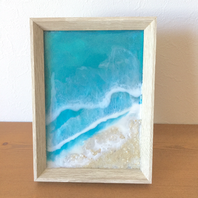 石垣島の海フレームアート 小さな海シリーズ 島のしずく